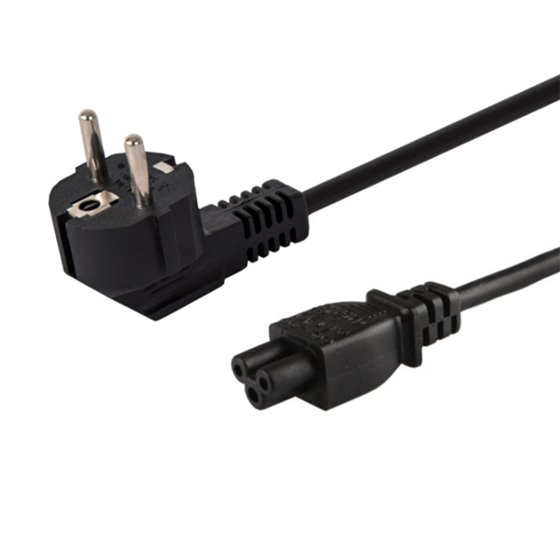 CL-67 cable de transmisión Negro 1,2 m IEC Type C (3.8 mm, 1.1 mm) CEE7/7