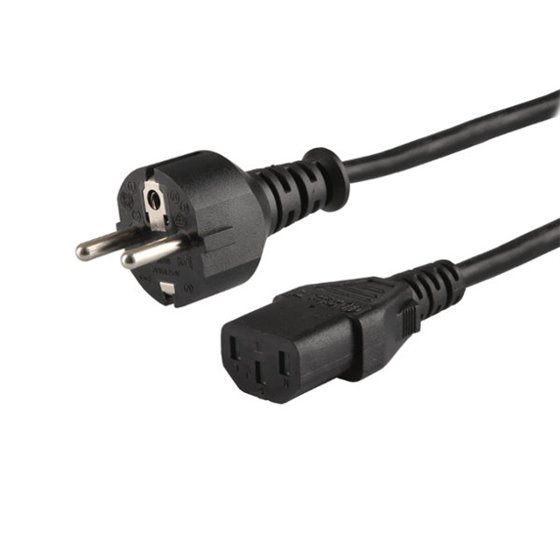 CL-138 cable de transmisión Negro 1,8 m IEC C13 Enchufe tipo E
