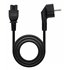 Cable de Alimentación Trébol, CEE7 acodado/M-C5/H, Negro, 3 m