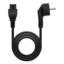 Cable de Alimentación Trébol, CEE7 acodado/M-C5/H, Negro, 3 m