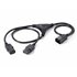 112210 cable de transmisión Negro 1,6 m C14 acoplador Acoplador C13 2 x