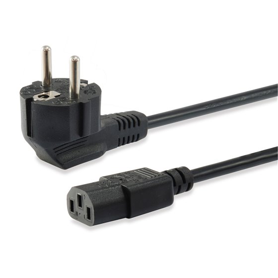 112120 cable de transmisión Negro 1,8 m CEE 7/7 C13 acoplador