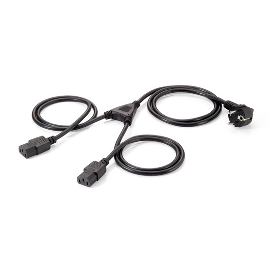 112220 cable de transmisión 1,8 m CEE 7/7 Acoplador C13 2 x
