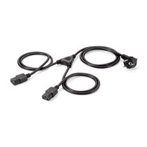 112220 cable de transmisión 1,8 m CEE 7/7 Acoplador C13 2 x