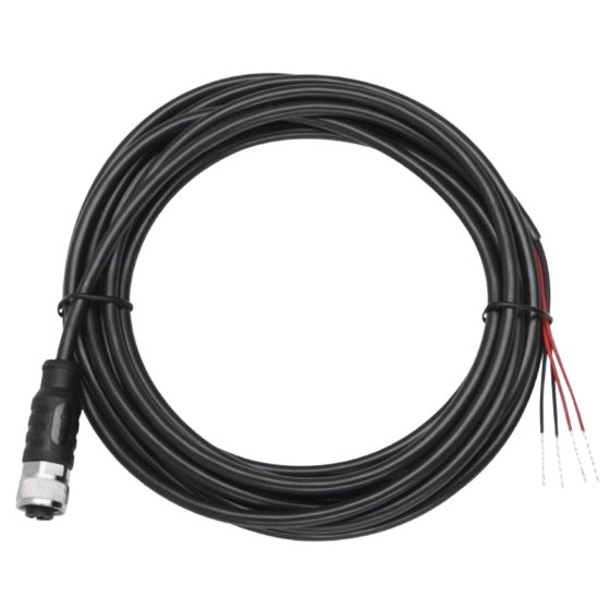 CBL-PWRD100-M1200 cable de transmisión Negro 10 m M12