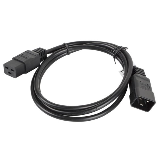 CA-C19E-10CC-0018-BK cable de transmisión Negro 1,8 m C19 acoplador C20 acoplador