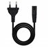 Cable de Alimentación con forma 8, CEE7/16/M – C7/H, Negro, 2m
