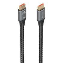 Cable DisplayPort V2.1 16K@60Hz 80 Gbps, DP/M-DP/M, Negro, 1.5m