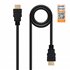 HDMI V2.0, 1m cable HDMI HDMI tipo A (Estándar) Negro