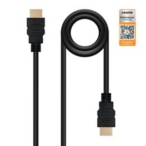 HDMI V2.0, 0.5m cable HDMI 0,5 m HDMI tipo A (Estándar) Negro