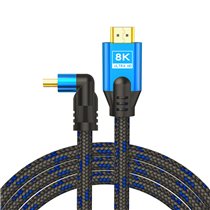 HDMI (M) v2.1 cable angled 8K HDR Dynamic OFC copper 5m CL-175 cable HDMI 3 m HDMI tipo A (Estándar) Negro