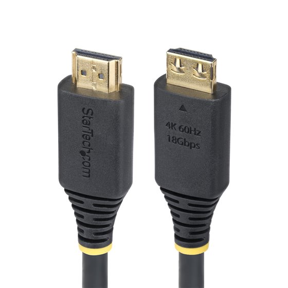 Cable HDMI de Alta Velocidad de 3m - Conectores de Agarre - 4K60Hz/1440p 144Hz - HDR10/HDCP 2.2/ARC - UHD - 18Gbps - Cable HDMI 