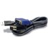 2.8m USB/VGA KVM cable para video, teclado y ratón (kvm) Negro 2,8 m