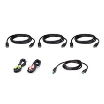 Kit de cable para KVM seguro DisplayPort triple display USB de 1,8 m
