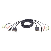 Cable KVM DVI-D USB dual link de 1,8 m