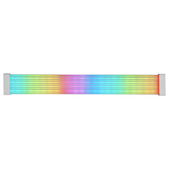 MCA-16X, Cable de Alimentación ARGB 16PIN (8+8) PCIe para Tarjeta Gráfica, LEDs Ultra-brillantes, Iluminación ARGB Sincronizada,