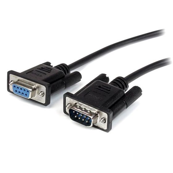 Cable 1m Extensión Directo Straight Through Serie Serial RS232 Vídeo EGA DB9 Macho a Hembra