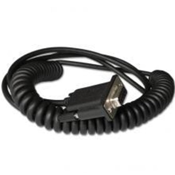 CBL-020-300-C00-01 cable de serie Negro 3 m RS232 DB9