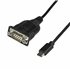 Adaptador Cable de 40cm USB-C a Serie - Cable Conversor USB TipoC a Serie DB9 RS232 - Cable USBC Serial para PLCs, Escáneres, Im