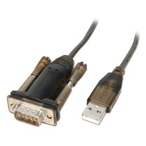 42855 cable de serie Gris, Transparente 1,5 m USB tipo A RS-232