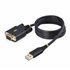 Cable Adaptador USB a Serie de Módem Nulo de 1m - Retención COM - Tornillos Intercambiables DB9 - USB a RS232 - Serial - USB a D