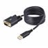 Cable Adaptador USB a Serie DB9 RS232 FTDI de 2m - Retención COM - Tornillos DB9 Intercambiables - USB-A a DB9 RS232 - Protecció