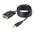 Cable Adaptador USB a Serie de Módem Nulo de 2m - FTDI RS232 - Tornillos DB9 Intercambiables - USB-A a DB9 RS232 - Windows/macOS