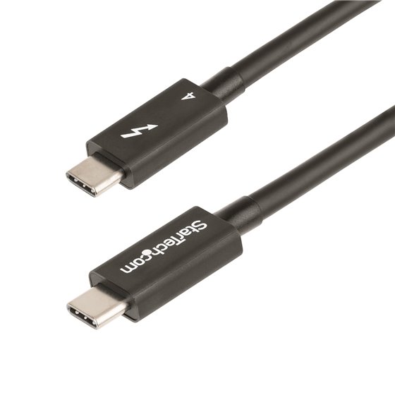 Cable de 1m Thunderbolt 4 - 40Gbps - PD 100W - Vídeo 4K/8K - Cable Thunderbolt 4 con Certificación Intel - Compatible con USB4/T