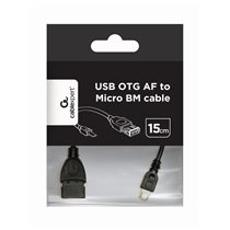 USB A - Micro-USB B, 0.15m cable USB USB 2.0 0,15 m Negro