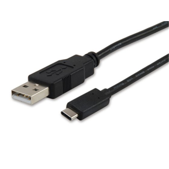Cable USB 2.0 C a A, M/M, 1,0m
