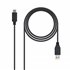 USB 3.1, 1m cable USB USB 3.2 Gen 2 (3.1 Gen 2) USB C USB A Negro