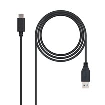USB 3.1, 1m cable USB USB 3.2 Gen 2 (3.1 Gen 2) USB C USB A Negro