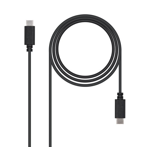 USB 2.0, 1m cable USB USB C Negro