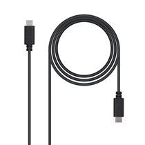 USB 2.0, 1m cable USB USB C Negro