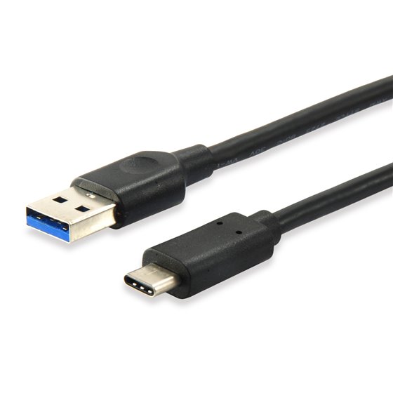 128345 Cable USB 3.2 Gen 1 C a A, M/M, 0,5 m, 5 Gbps, negro