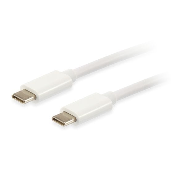128352 Cable USB 3.2 Gen 2 C a C, 2,0m, PD 60W, 4K/60Hz, 5Gbps, Blanco