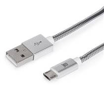 Premium MTPMUMS241 cable USB 1 m USB 2.0 USB A Micro-USB B Plata