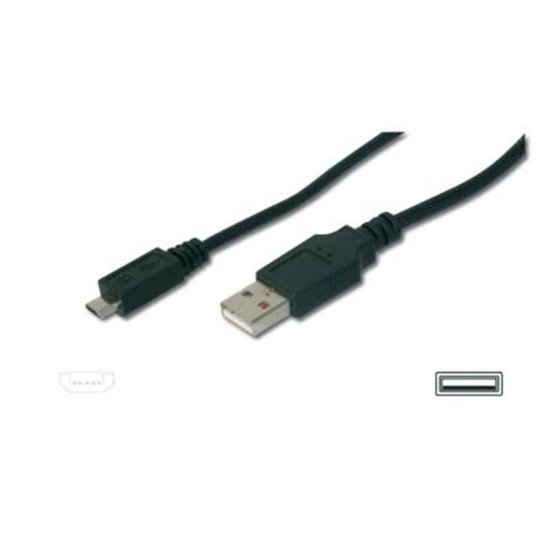 A/micro-B, 3m cable USB USB 2.0 USB A Micro-USB B Negro