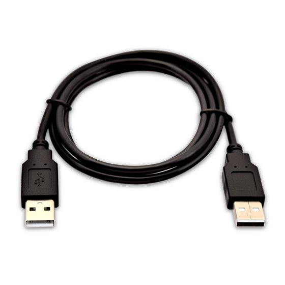 USB-A (macho) a USB-A (macho) de 1 m - Color negro