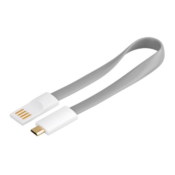 USB 2.0 A/micro-B 0.2m cable USB 0,2 m USB A Micro-USB B Gris