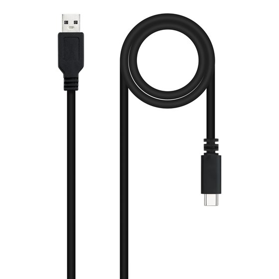 USB 2.0, 2m cable USB USB C 2 x USB A Negro