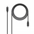 USB 3.1, 1m cable USB USB 3.2 Gen 2 (3.1 Gen 2) USB C Negro