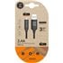 TEC2003 cable USB 1 m USB A USB C Negro