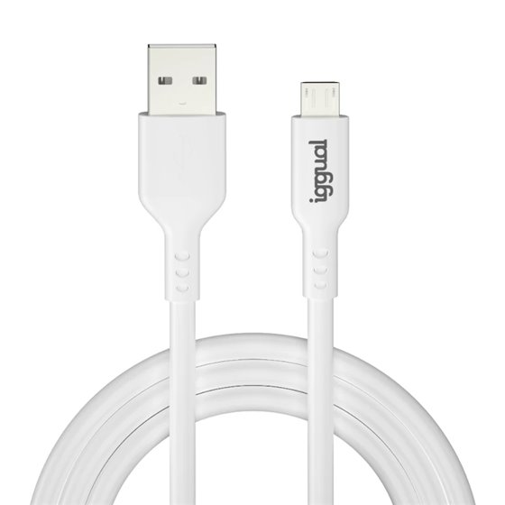 cable USB-A/micro-USB 100 cm blanco