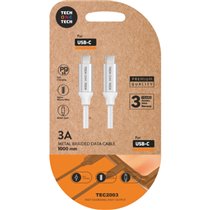 TEC2204 cable USB 1 m USB C Blanco