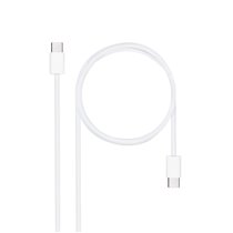 Cable USB-C 2.0 60W 3A, USB-C/M-USB-C/M, Blanco, 1 m