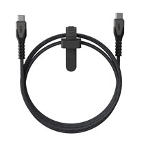Kevlar cable USB USB 2.0 1,5 m USB C Negro, Gris