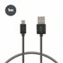 Cable de carga y datos USB-A a Micro-USB 20 W, Carga rápida, 1 m, Negro