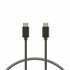 Cable de carga y datos USB-C a USB-C 12 W, USB 3.0, 1 m, Negro