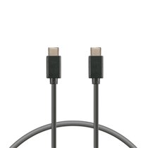 Cable de carga y datos USB-C a USB-C 12 W, USB 3.0, 1 m, Negro